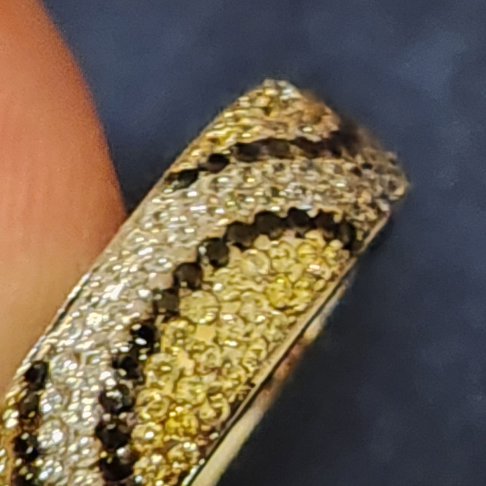 Hidalgo Sterling Silver Simulated Diamond Snake Ring Size 7 - Picture 5 of 8